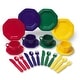 preview thumbnail 3 of 3, Learning Resources Pretend & Play Dish Set, 24 Pieces - Red, Blue, Green, Yellow