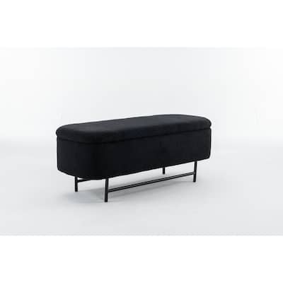 Bench Indoor Bench for Living Room/Bedroom/End of Bed/Entryway(BLACK)