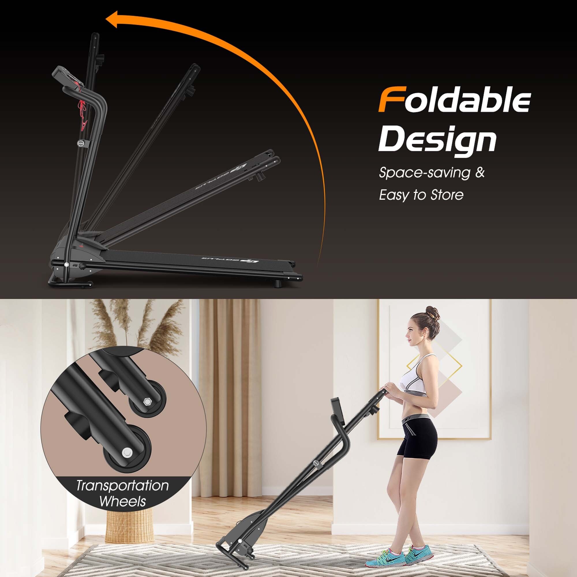 Goplus 1HP Goplus Electric Treadmill Folding Motorized Power Running 46 x20 x43 L x W x H Bed Bath Beyond 20708419
