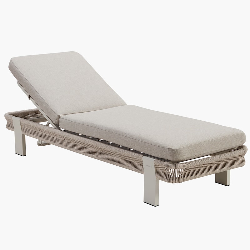 HIGOLD - Aluminum Rope Weaving Outdoor Patio Chaise Lounge Chair