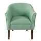 preview thumbnail 31 of 55, Porch & Den Kingswell Upholstered Barrel Accent Chair Textured Aqua
