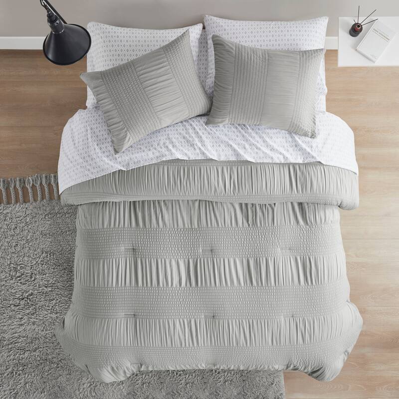 Madison Park Essentials Cirrus Complete Comforter Set with Bed Sheets