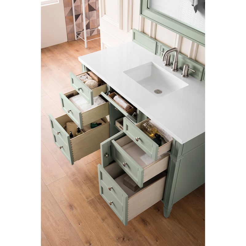 James Martin Vanities Brittany 48" Single Vanity, Sage Green