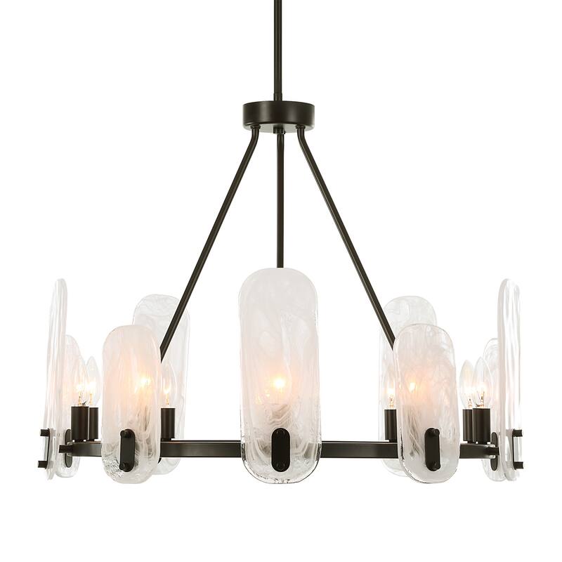 Uttermost 21381 Ellipse 10 Light 28" Wide Chandelier - Dark Bronze