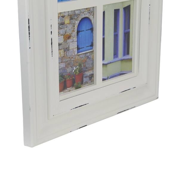 Shop 35 Off White Weathered Windowpane Photo Collage Frame Wall