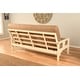 preview thumbnail 6 of 9, Somette Beli Mont Futon Set with Antique White Hardwood Frame, Rustic Pattern Cotton/Polyester Mattress, and Storage Drawers