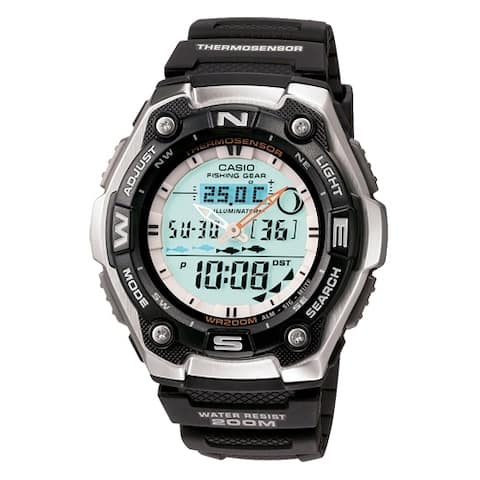 Casio aqw101-1av fishing timer ana digital