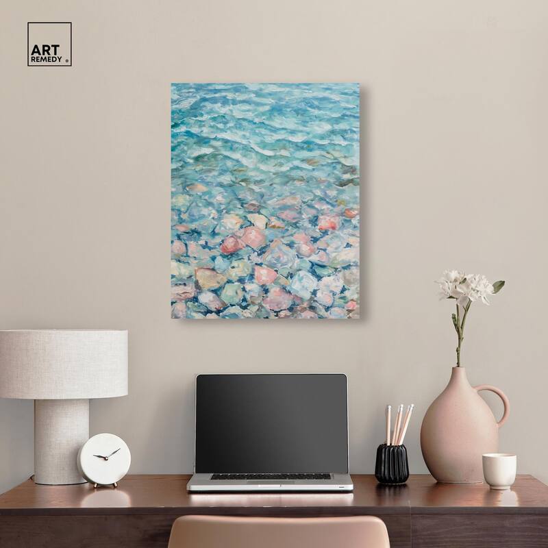 Turquoise Dream Canvas by Art Remedy, Gallery Wrapped