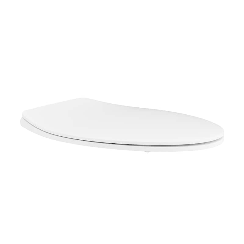 Cholet Elongated Quick-Release Toilet Seat With Night Light - 18.45" x 14.15" 1.8"