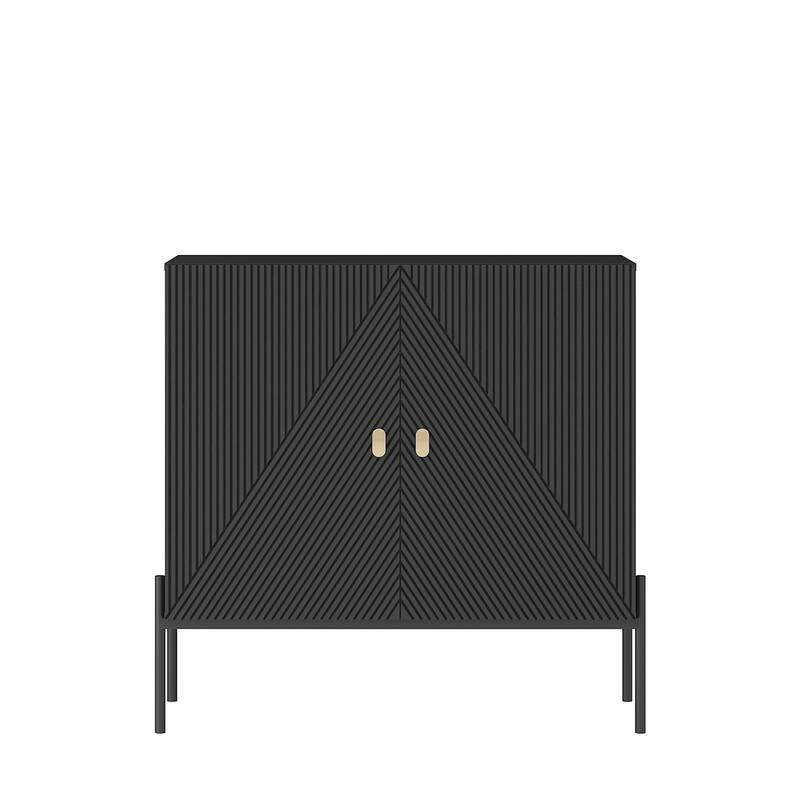Home Coffee Bar Cabinet with Wine Rack Sideboard/Buffet - 2 Doors
