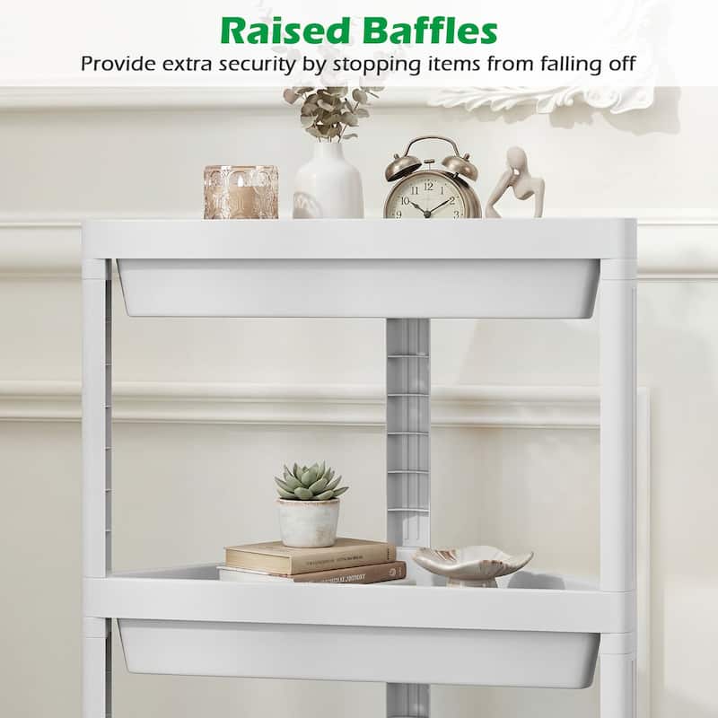 Gymax 2-Pack 3-Tier Shelf w/Detachable Design & Drainage Holes