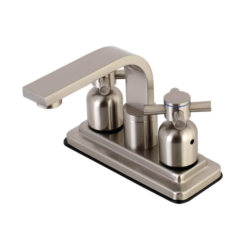 Kingston Brass Concord 1.2 GPM Deck Mounted Centerset Bathroom Faucet - Brushed Nickel