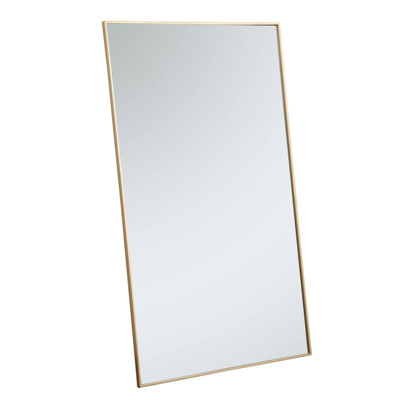 Elegant Lighting Eternity 60" x 36" Rectangular Beveled Metal Framed