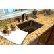 preview thumbnail 14 of 12, 19-in Rectangle Under Counter Hammered Copper Bathroom Sink (LREC19DB)