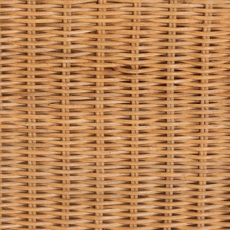 Carina Natural Rattan 3-Piece Living Room Set - Lounge Sofa and Armchairs with Handwoven U-Shaped Design for Modern Boho Spaces