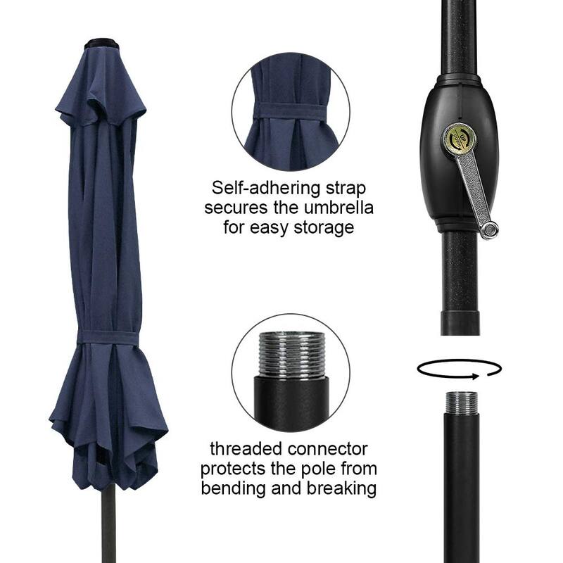Royalcraft 7.5 ft Patio Market Umbrella with Crank