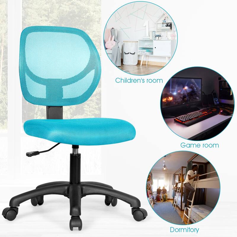 Costway Mesh Office Chair Low-Back Armless Computer Desk Chair