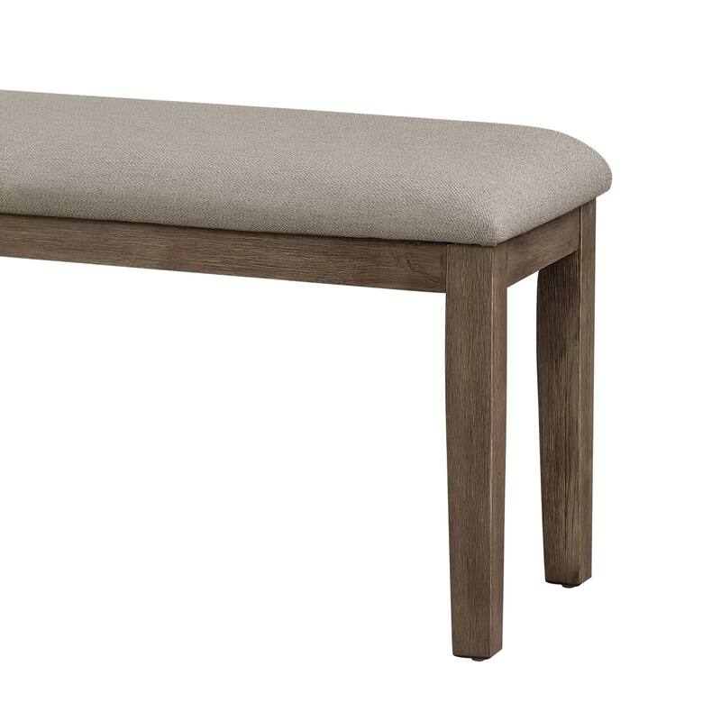 Fabric Upholstered Seat 1pc Bench