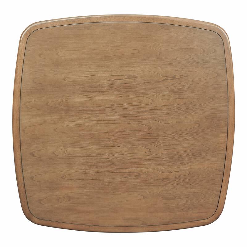 Modern Wooden Dining Table with Storage Shelf