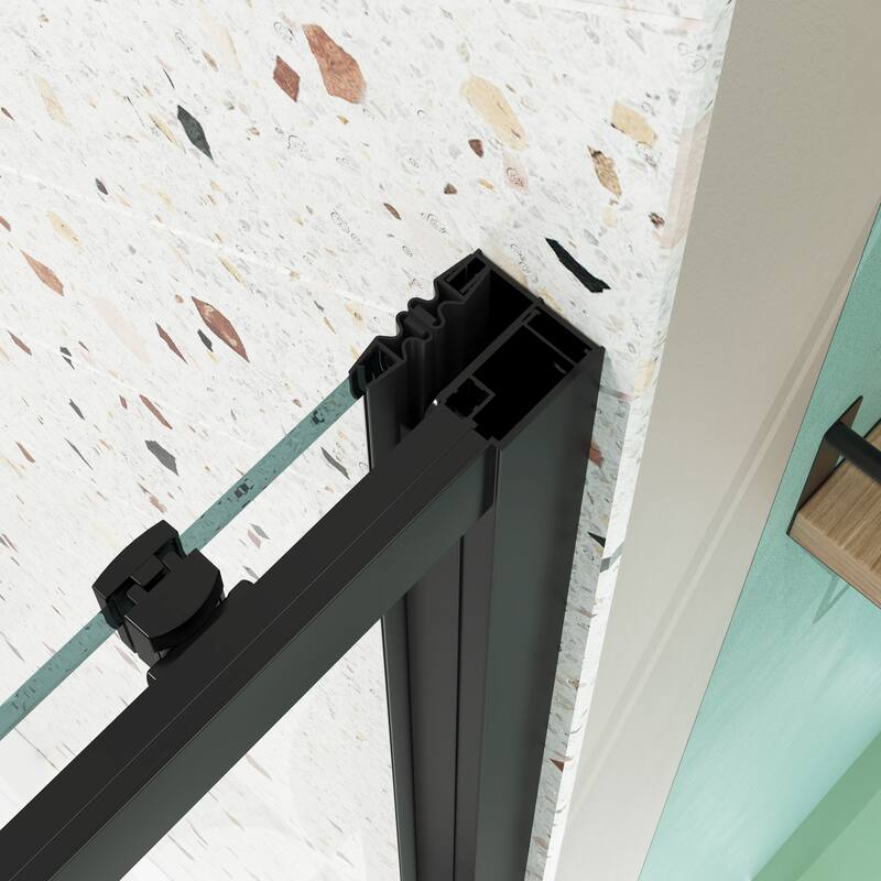 Framed Single Sliding Shower Door with 1/4" Tempered Glass