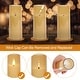 preview thumbnail 5 of 17, Flickering Flameless Candles Acrylic Shell Pillar 3D Wick LED Candles with Timer for Wedding Christmas Home Decor Set of 5