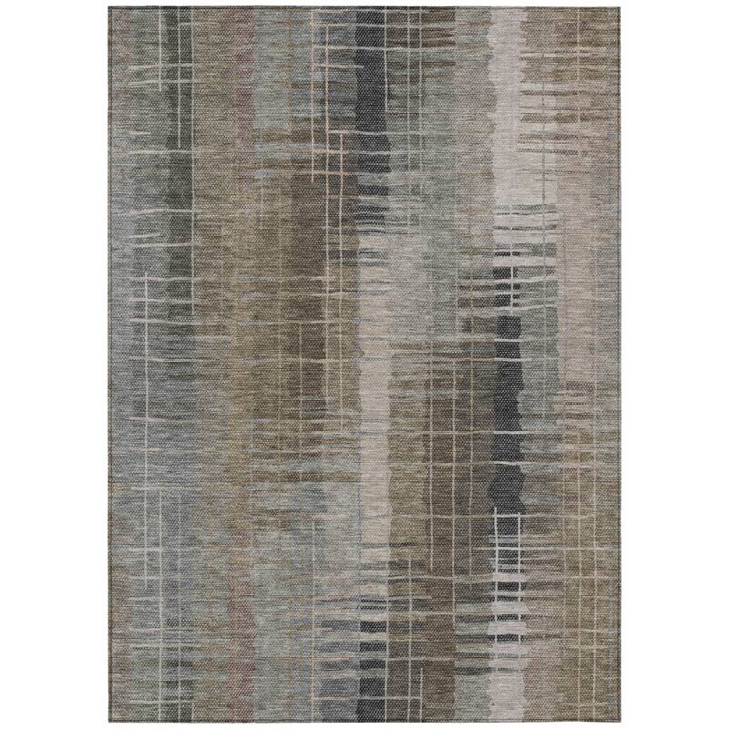 Machine Washable Indoor/ Outdoor Contemporary Aaron Chantille Rug