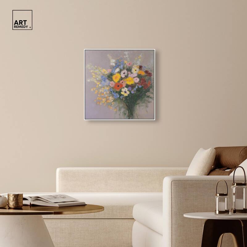 Meadow Flowers Canvas by Art Remedy