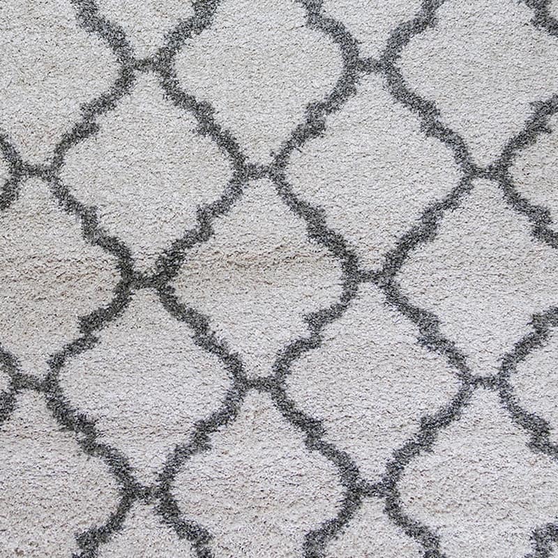 Gertmenian Ultimate Shag Tile Ivory Plush Shag Area Rug