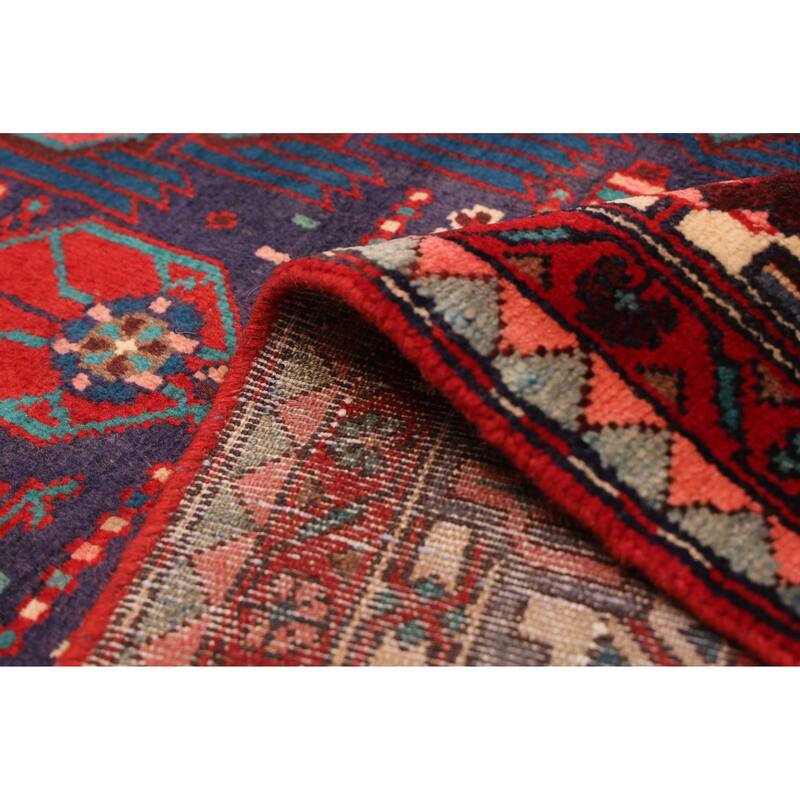 ECARPETGALLERY Hand-knotted Andelz Navy Wool Rug - 4'9 x 8'7