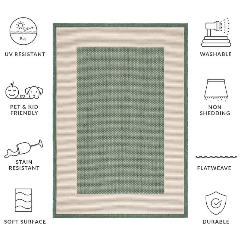 SAFAVIEH Courtyard Gwenneth Indoor/Outdoor Waterproof Patio Backyard Rug