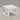 Benton 20.48" Outdoor Aluminum End Table - White