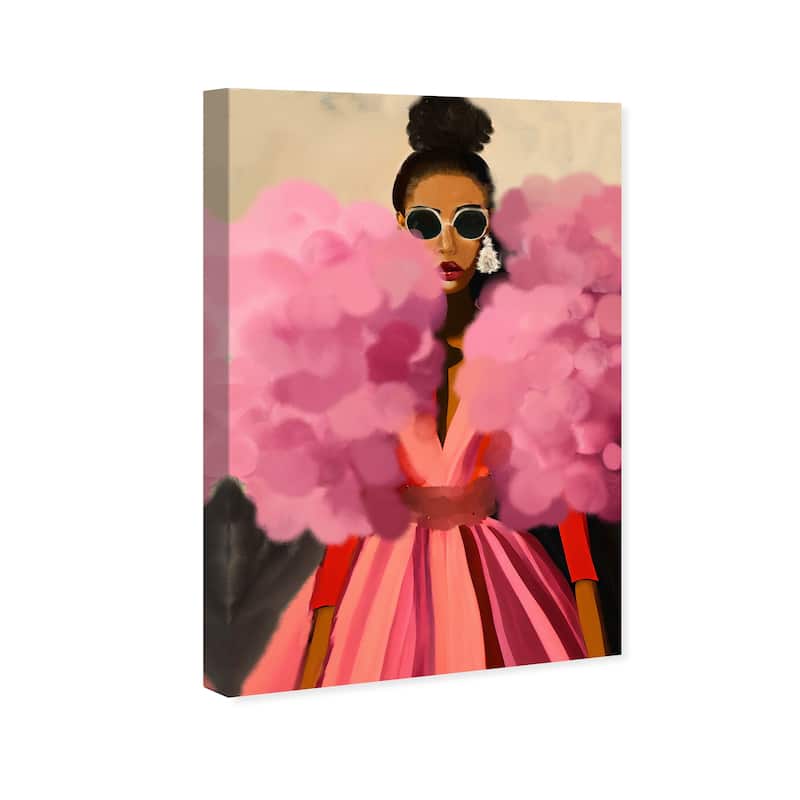 Wynwood Studio Fashion and Glam Glamorama Pink Pink and Coral Bohemian & Eclectic Wall Art Canvas Print
