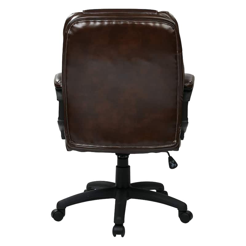 Office Star Faux Leather Managers Chair