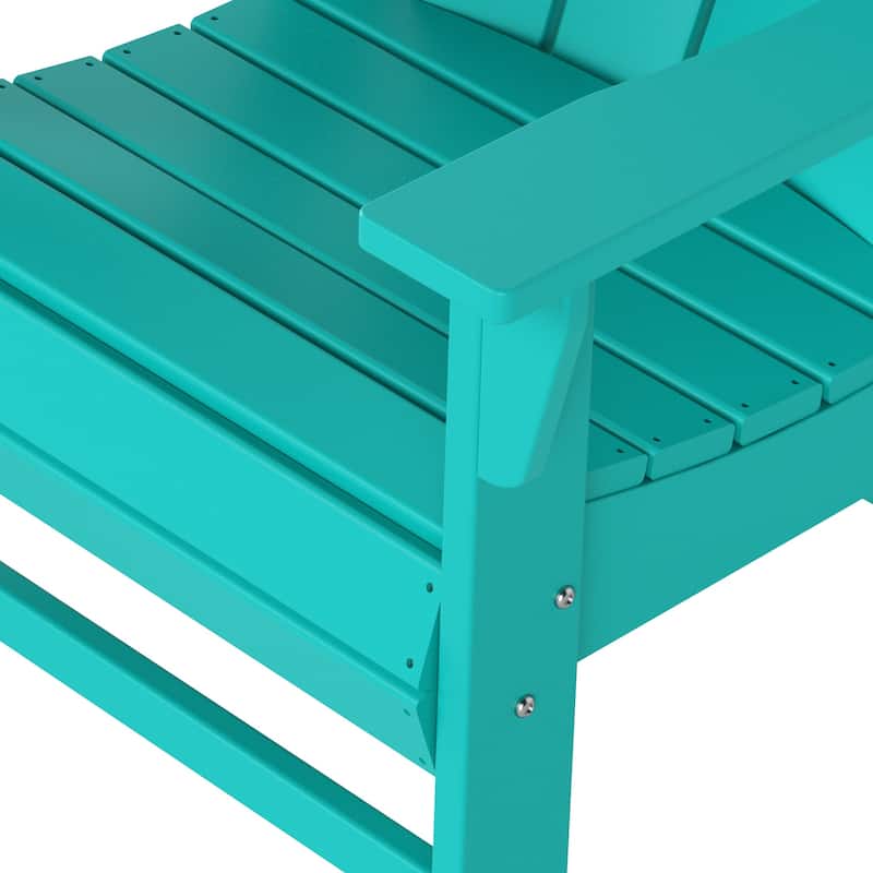 Laguna Hdpe All Weather Outdoor Patio Adirondack Dining Chair With Arms