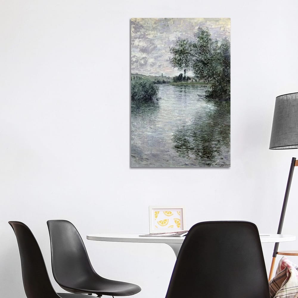 iCanvas "The Seine at Vetheuil, 1879 " by Claude Monet Canvas Print