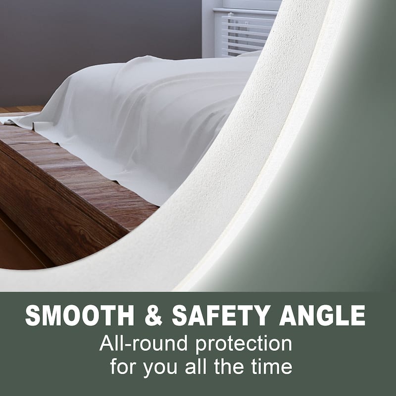 24 in. W x 40 in. H Frameless Oval Anti Fog Dimmable LED Bathroom Mirror - 24" x 40" in.