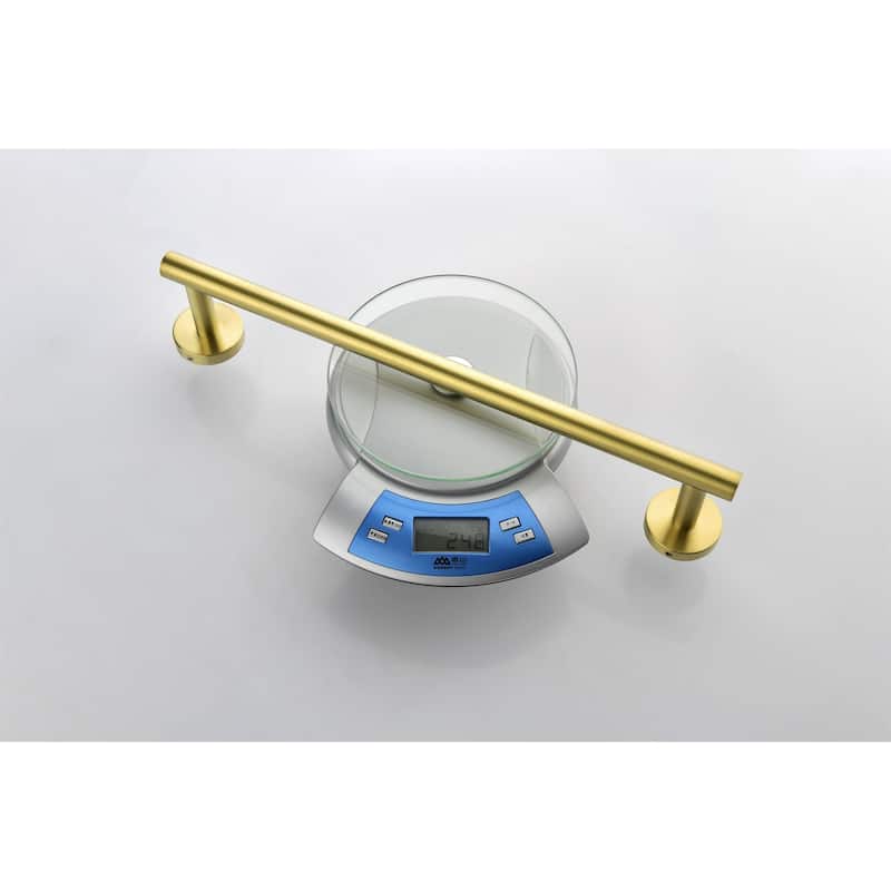 6 Piece Bathroom Hardware Set Brushed Gold Wall Mount Modern Bathroom Towel Holder Bar 304 Stainless Steel Bath Accessories Set