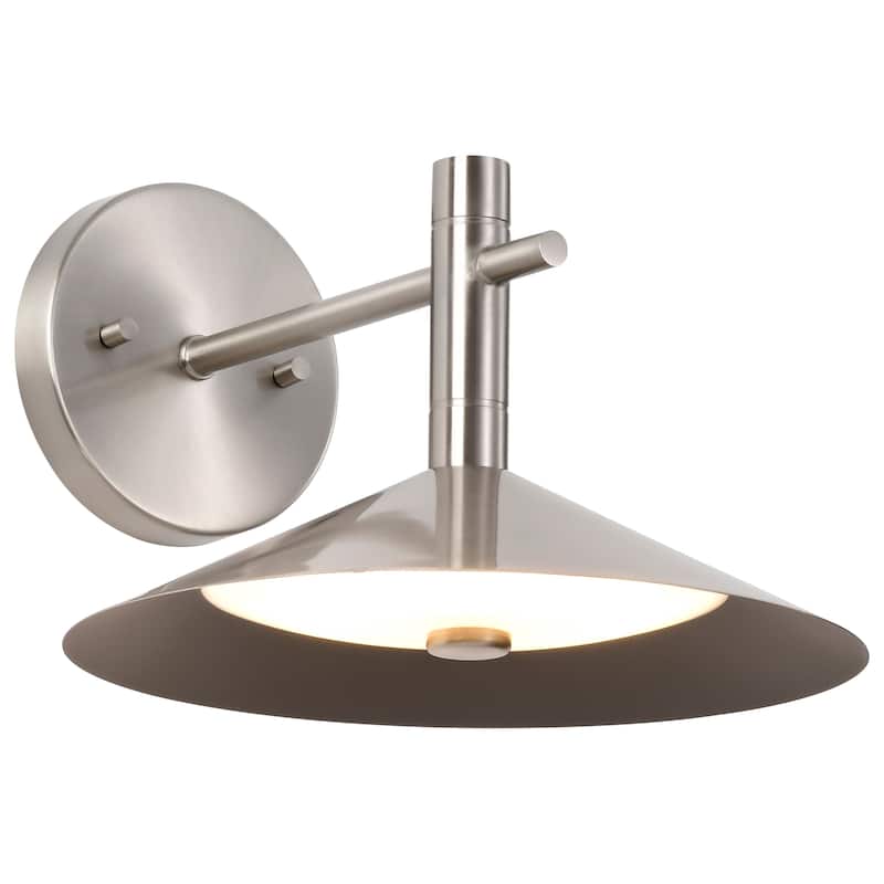 Corrine 10 Inch LED Wall Sconce Brushed Nickel 3K/4K/5K CCT Selectable - Brushed Nickel