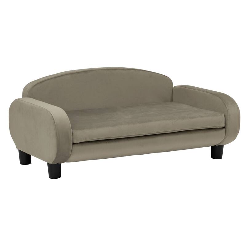 Paws & Purrs Modern Pet Sofa Bed Low-Back Lounger for Dogs & Cats – Removable Washable Mattress Cover