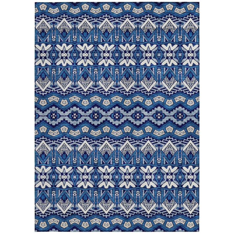 HomeRoots Moroccan Transitional Rectangle Outdoor Rug