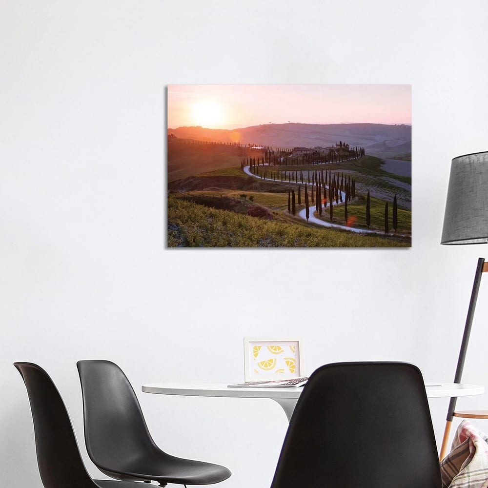 iCanvas "Sunset Over Tuscany Hills" by Matteo Colombo Canvas Print