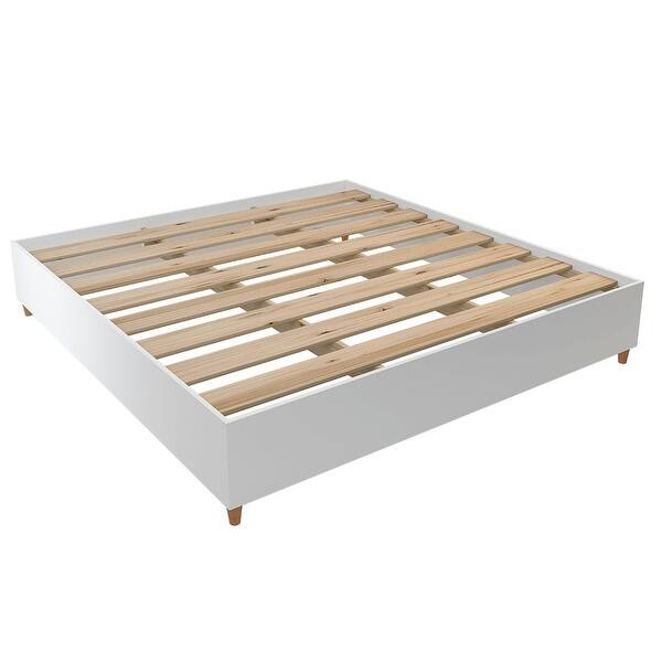 Mid-century Platform Bed with Headboard