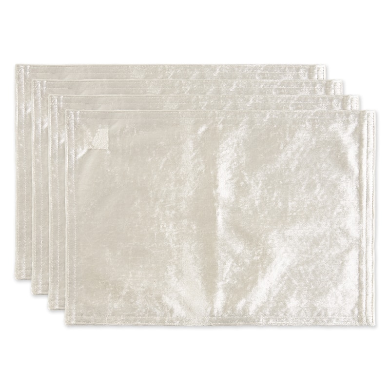 DII Cream Velvet Placemat (Set of 4) - Cream