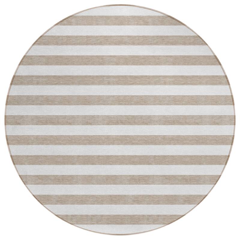 Almine Stripe Weather Resistant Versatile Elegance Outdoor Rug