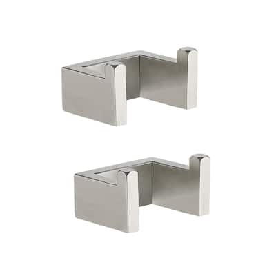 Wall Mounted Double Towel Hooks in Stainless Steel(set of 2)