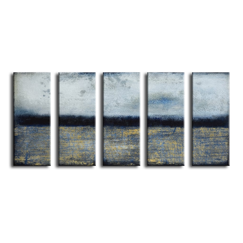 'Somber Haze' 5 Piece Wrapped Canvas Wall Art Set by Norman Wyatt Jr.