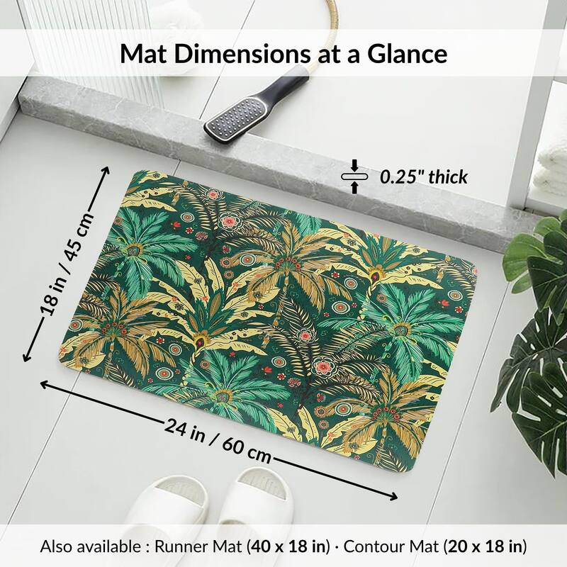 Decorative Bath Mat 24x18 Ultra Absorbent Quick Dry Rug