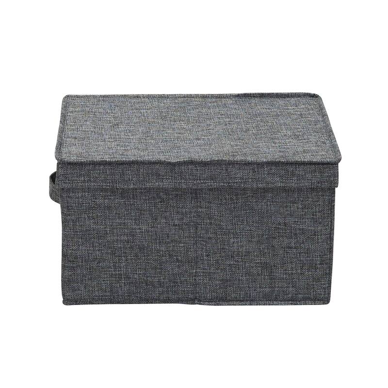Household Essentials Fabric Storage Bins with Sturdy Sides, Set of 2