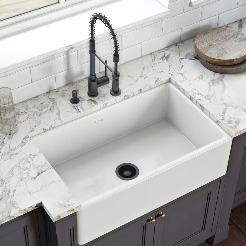 Ruvati Garbage Disposal Flange for Kitchen Sinks - Gunmetal Black Stainless Steel