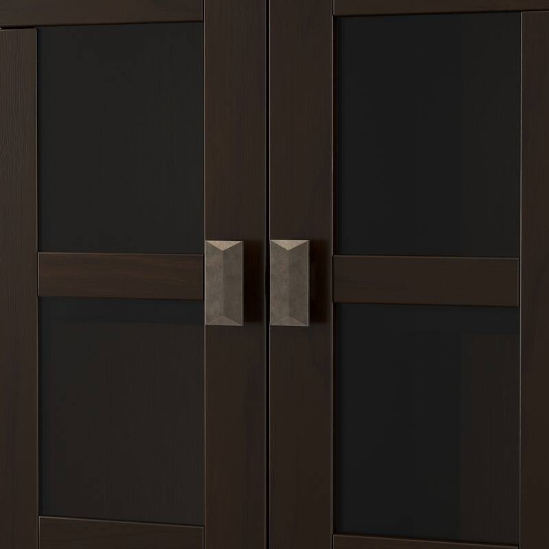 WYNDENHALL Stratford Solid Wood Transitional Medium Storage Cabinet - 38"w x 16.1"d x 40.6" h